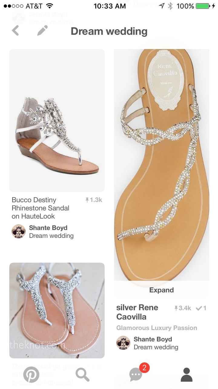 Sandals for a beach wedding