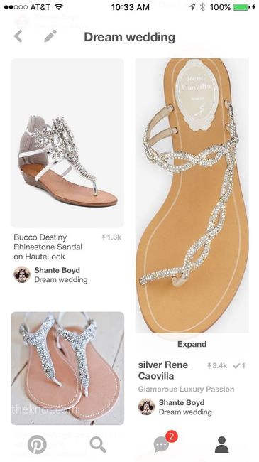 Sandals for a beach wedding