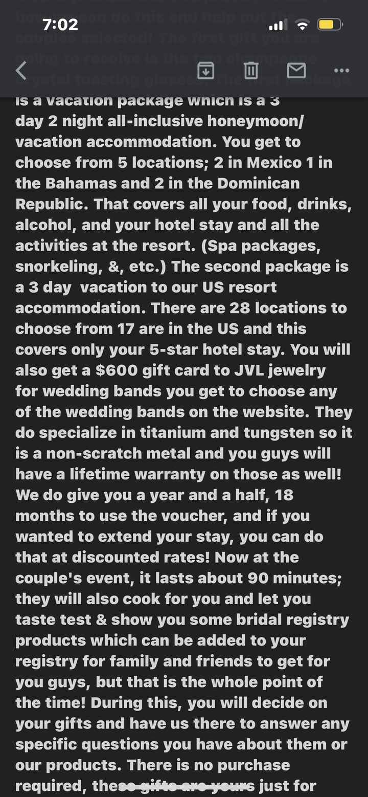 Bridal Show - “free Trip” Scam?? - 3