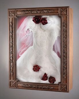I want to frame my wedding gown...help!