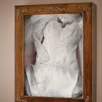 I want to frame my wedding gown...help!