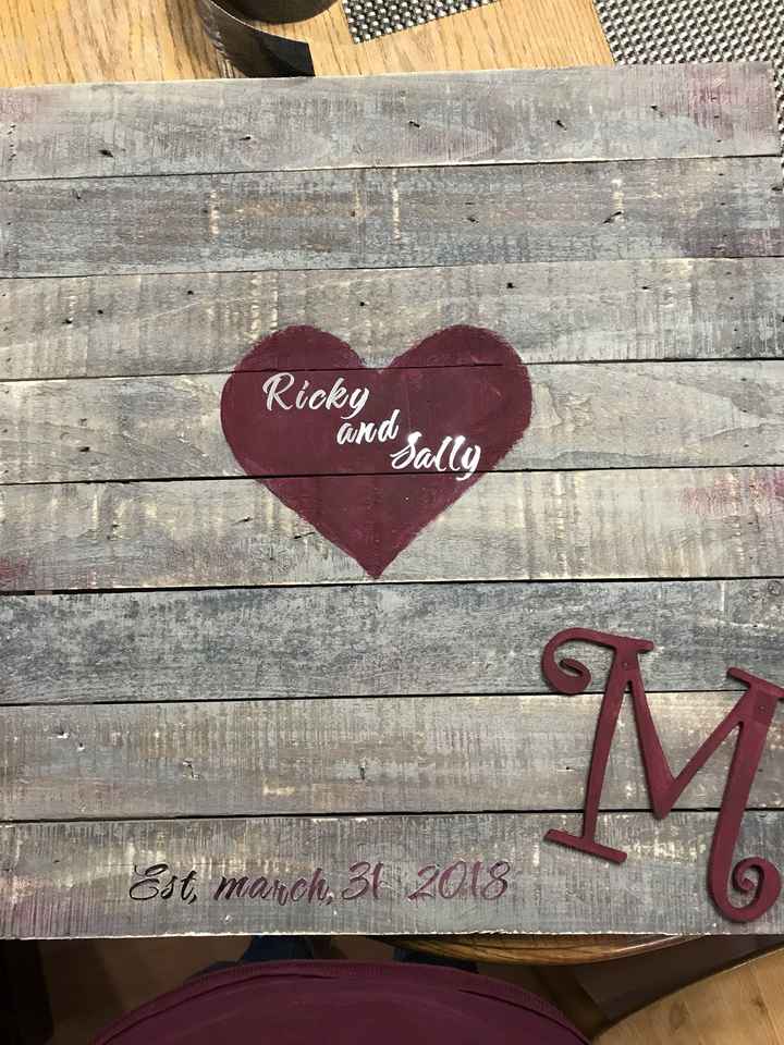 First DIY project for wedding