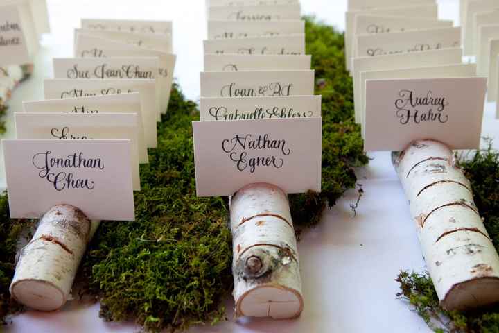 Idea help for name place cards