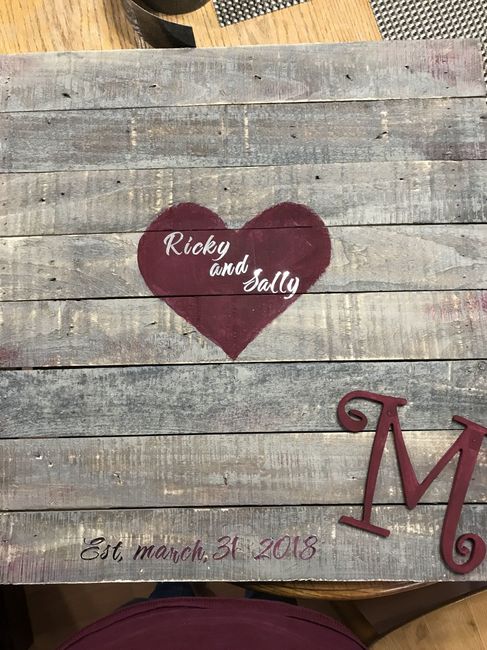 First DIY project for wedding