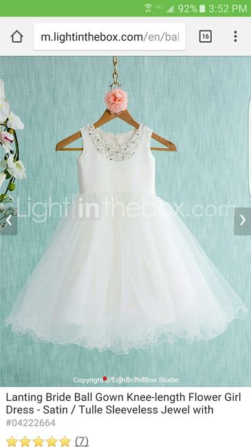 Flower girl attire