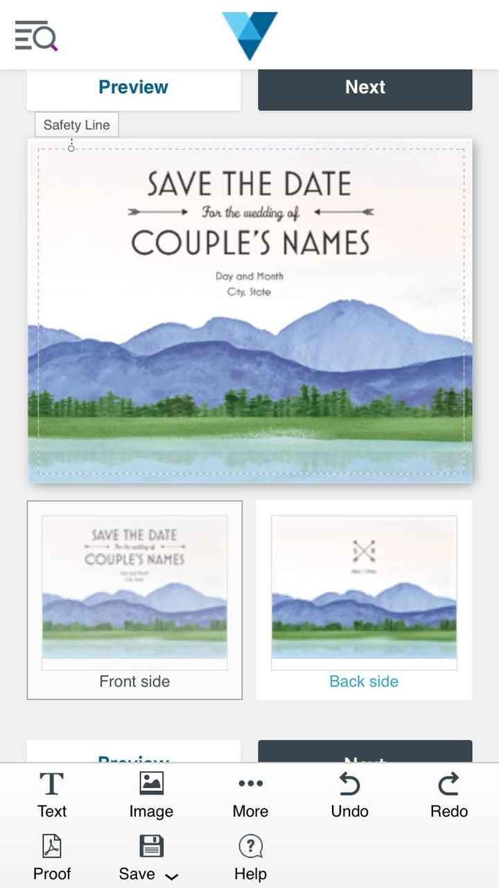 Save the dates and invitations