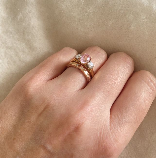 Brides of 2022! i would love to see everyone’s wedding band/engagement ring together - 1