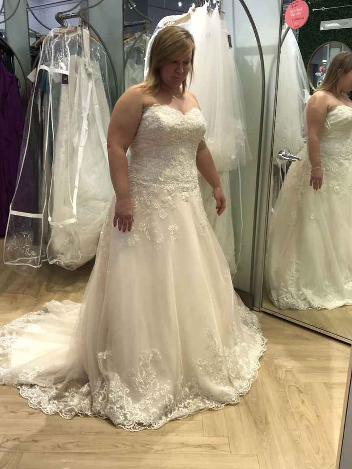 So much for just looking around! I said yes to the dress!!