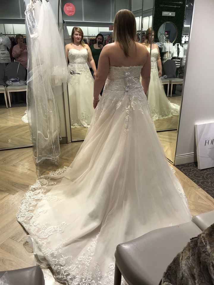 So much for just looking around! I said yes to the dress!!