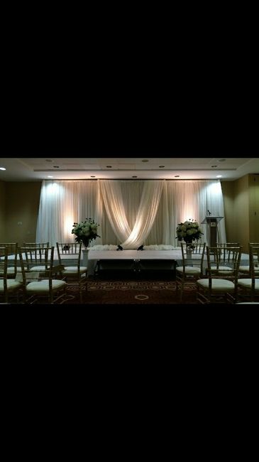 Back drops and ceiling fabric design - 1