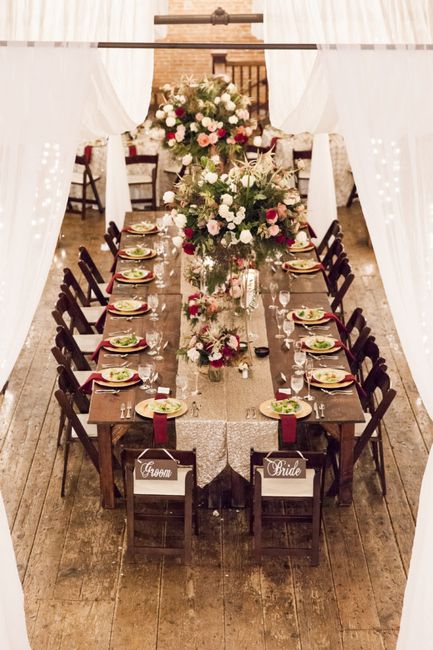 Head Table Variations, or a Sweetheart? 1