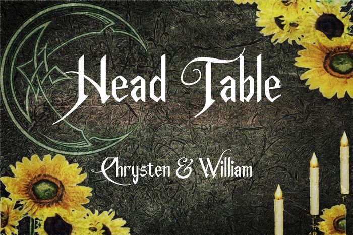 Head Table Sign