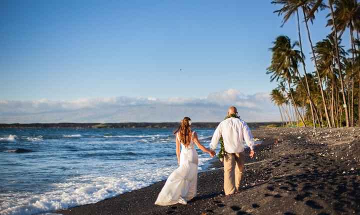 Wedding Site Kiholo Bay, Hawaii