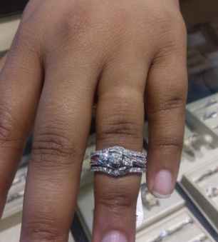 Just got my wedding band! Show yours off ladies! - 1