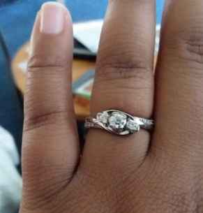 Just got my wedding band! Show yours off ladies! - 2