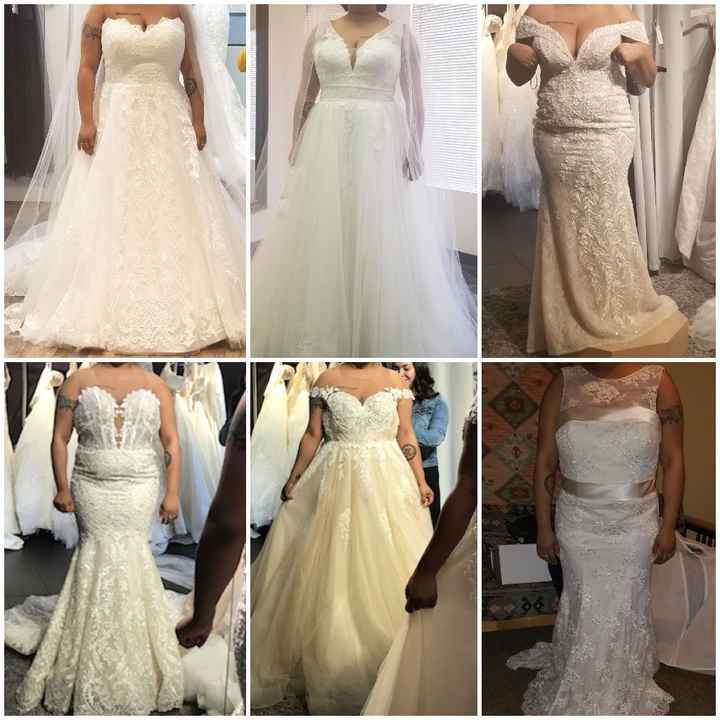 Let's see all the dresses you tried - good and bad - 1