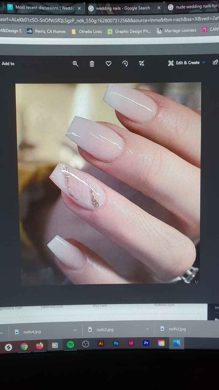 Inspiration Pictures For Wedding Day Nails? 📸 💅 - 1