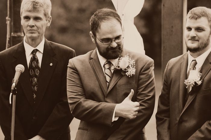 BAM (on a slight delay)! Budget wedding success.
