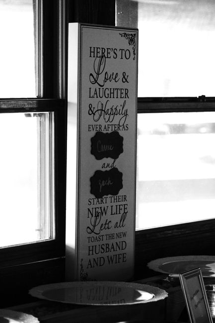 BAM (on a slight delay)! Budget wedding success.
