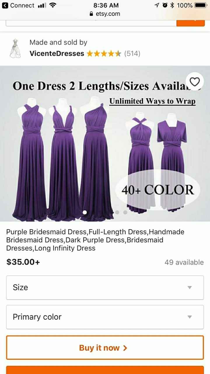 Help!!! Can't decide which bridesmaid dress i should choose...t.t - 1