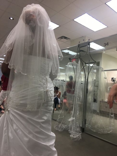 Does my veil match my dress? - 1