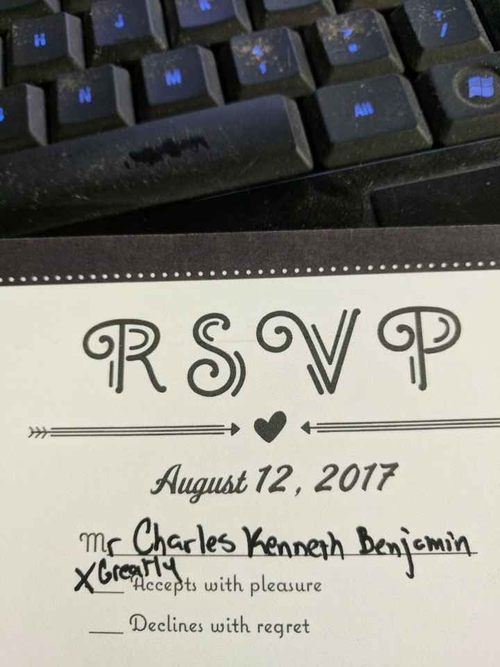 The correct way to alter a rsvp