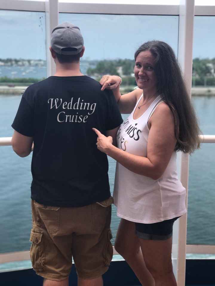 Carnival Vista Cruise Wedding BAM! (pic heavy) and At Home Reception