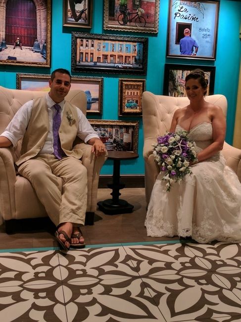 We're married!