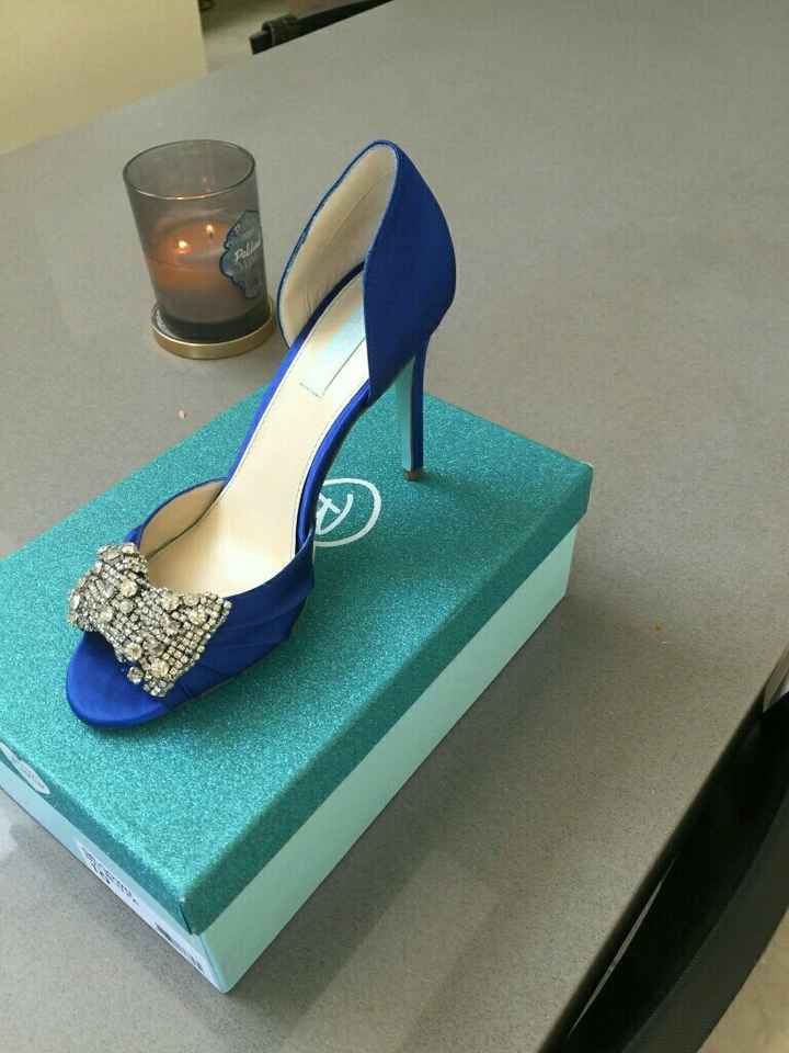 Blue shoes