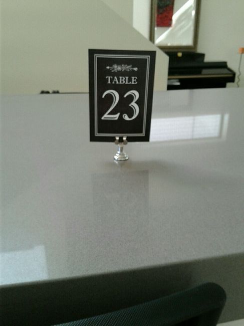 Place Cards and Table Numbers