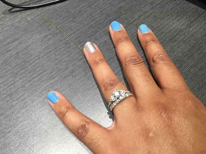 Engagement ring/wedding ring