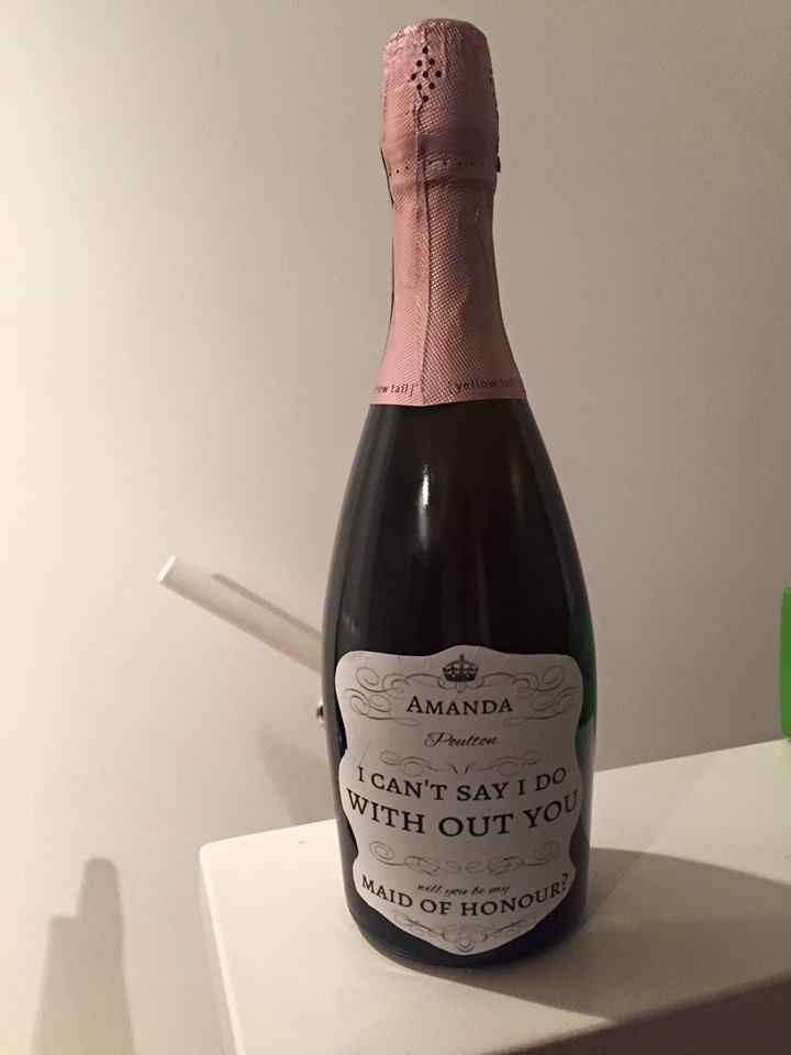 How did you "propose" to your bridesmaids?