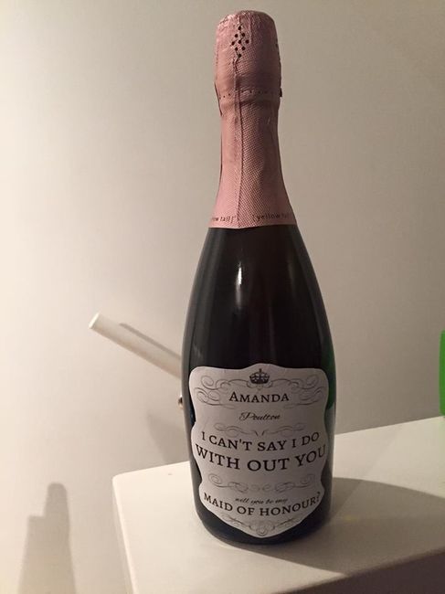 How did you "propose" to your bridesmaids?