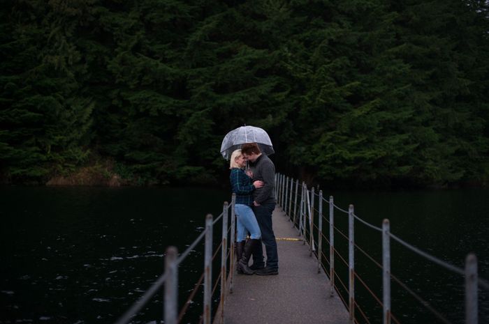 Engagement photo session "prop"