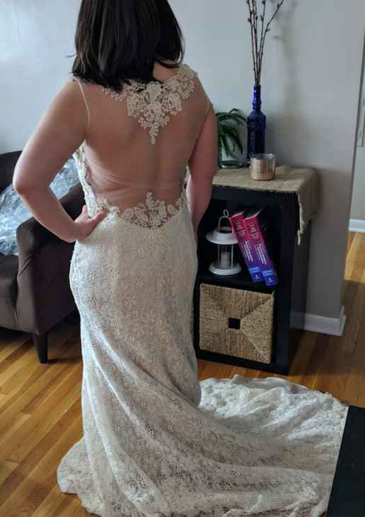 Two Dresses: Strapless or Sheer Back