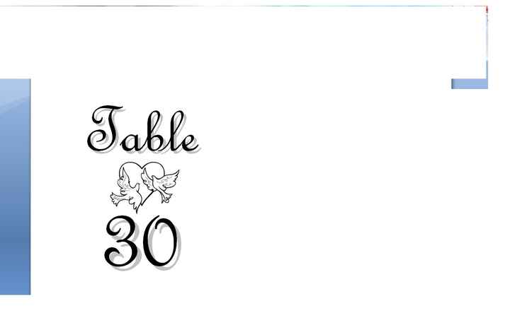 DIY Menu and Table Number