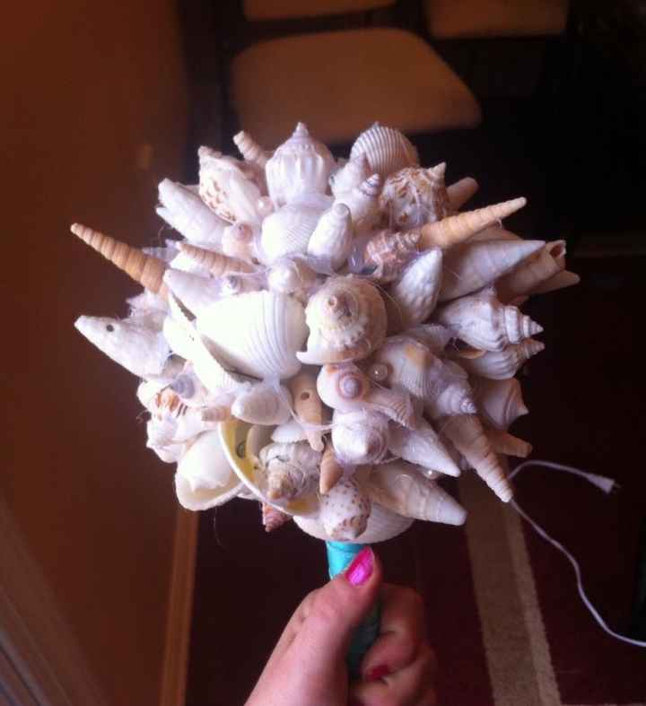 Seashell bouquets!