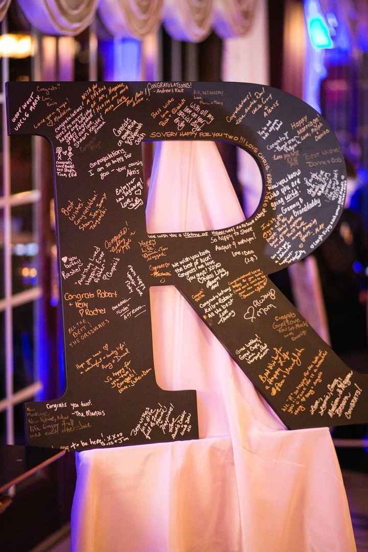 what are you doing for the guest sign in table?