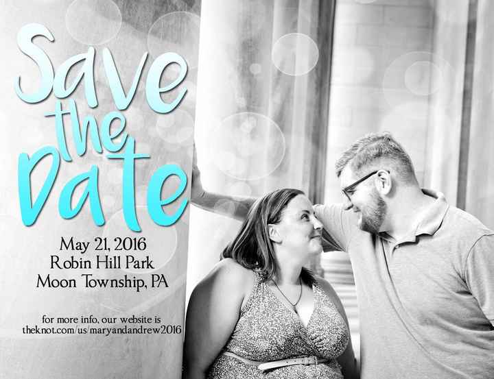 Save the Dates - playing around, any opinions? - UPDATE: They came!