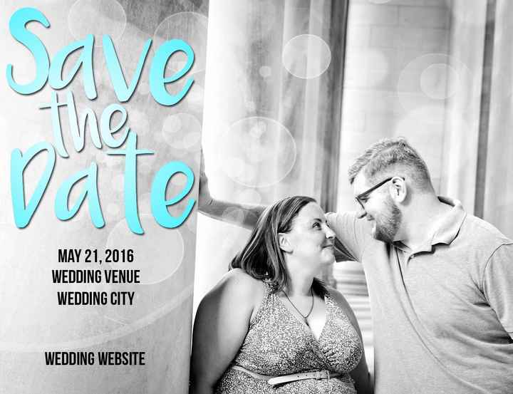Save the Dates - playing around, any opinions? - UPDATE: They came!