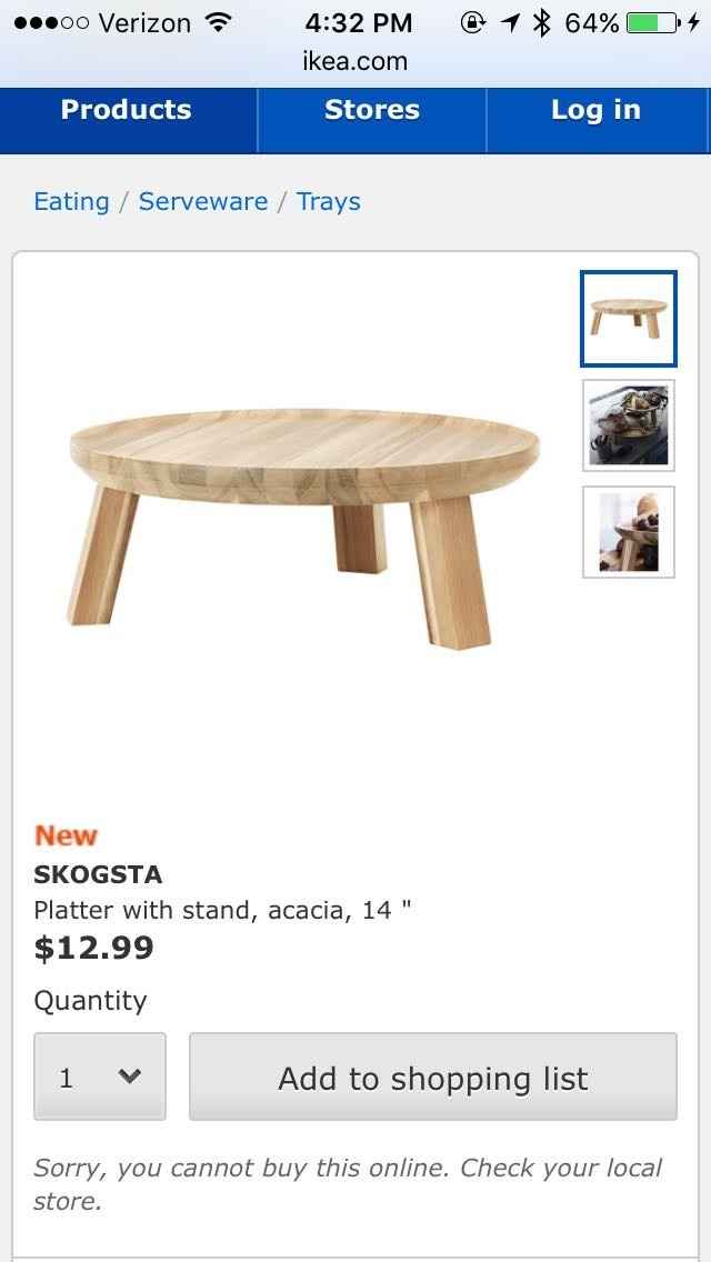 PSA - Affordable Wood Cake Stand!