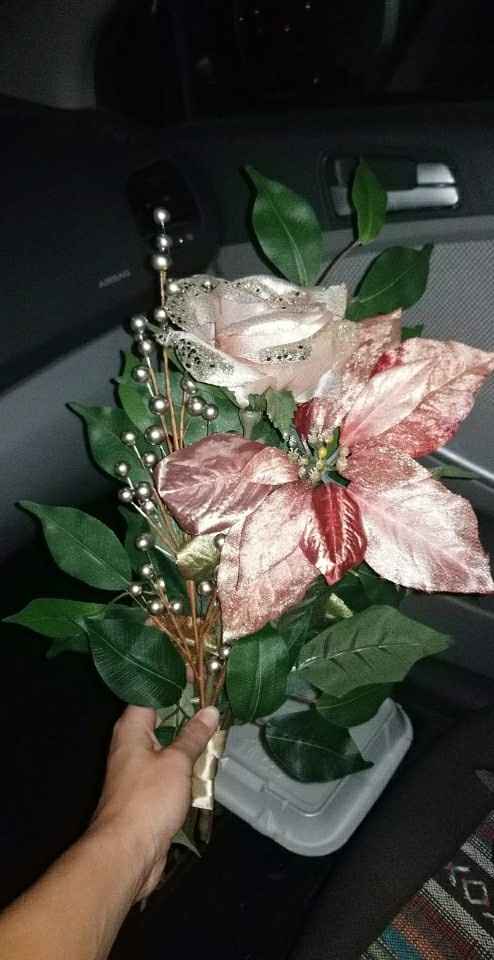 Made the bouquets for 13 of my 14 bridesmaids!