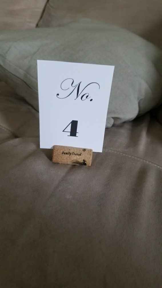 Table Numbers