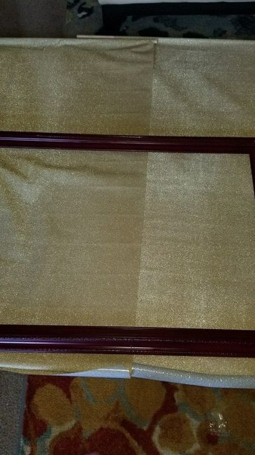Boutineers, sign for table, and photo area