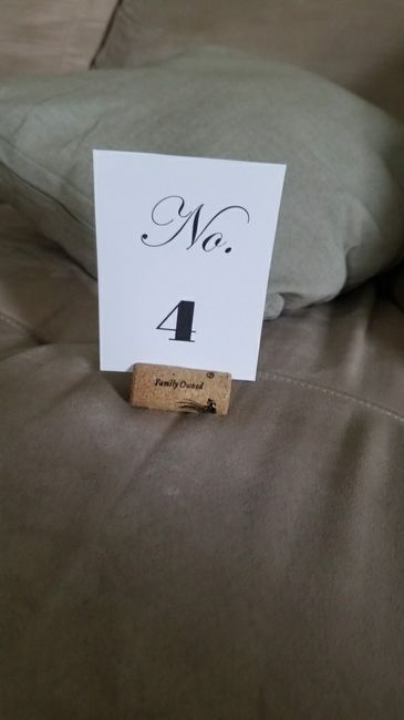 Table Numbers