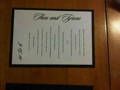 What do your wedding invites look like?