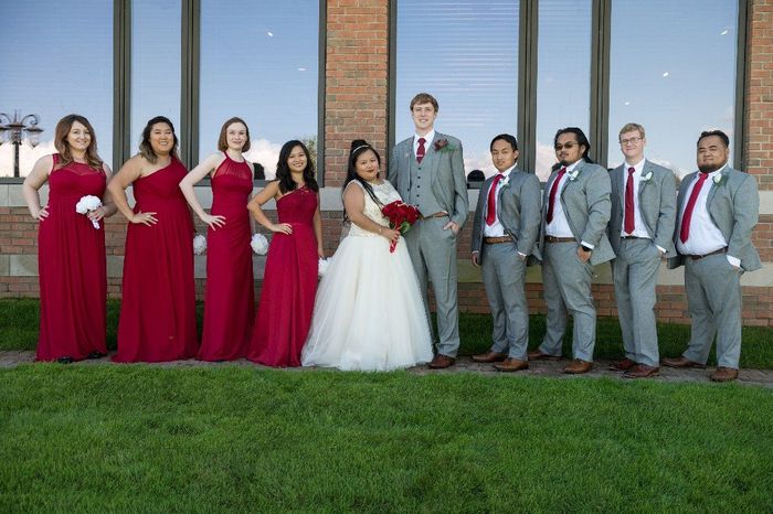 Our amazing wedding party!