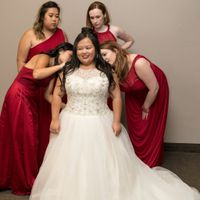 Me & the bridesmaids.