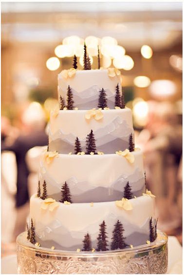 Need Mountain themed wedding decor ideas 12