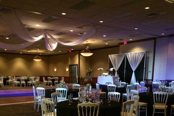 Pictures of decorated venues where you can't hang anything?? 12